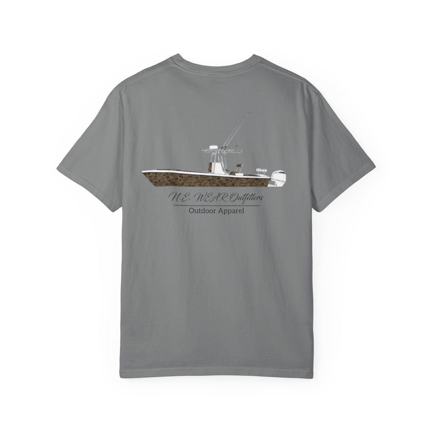 Camo boat Graphic T