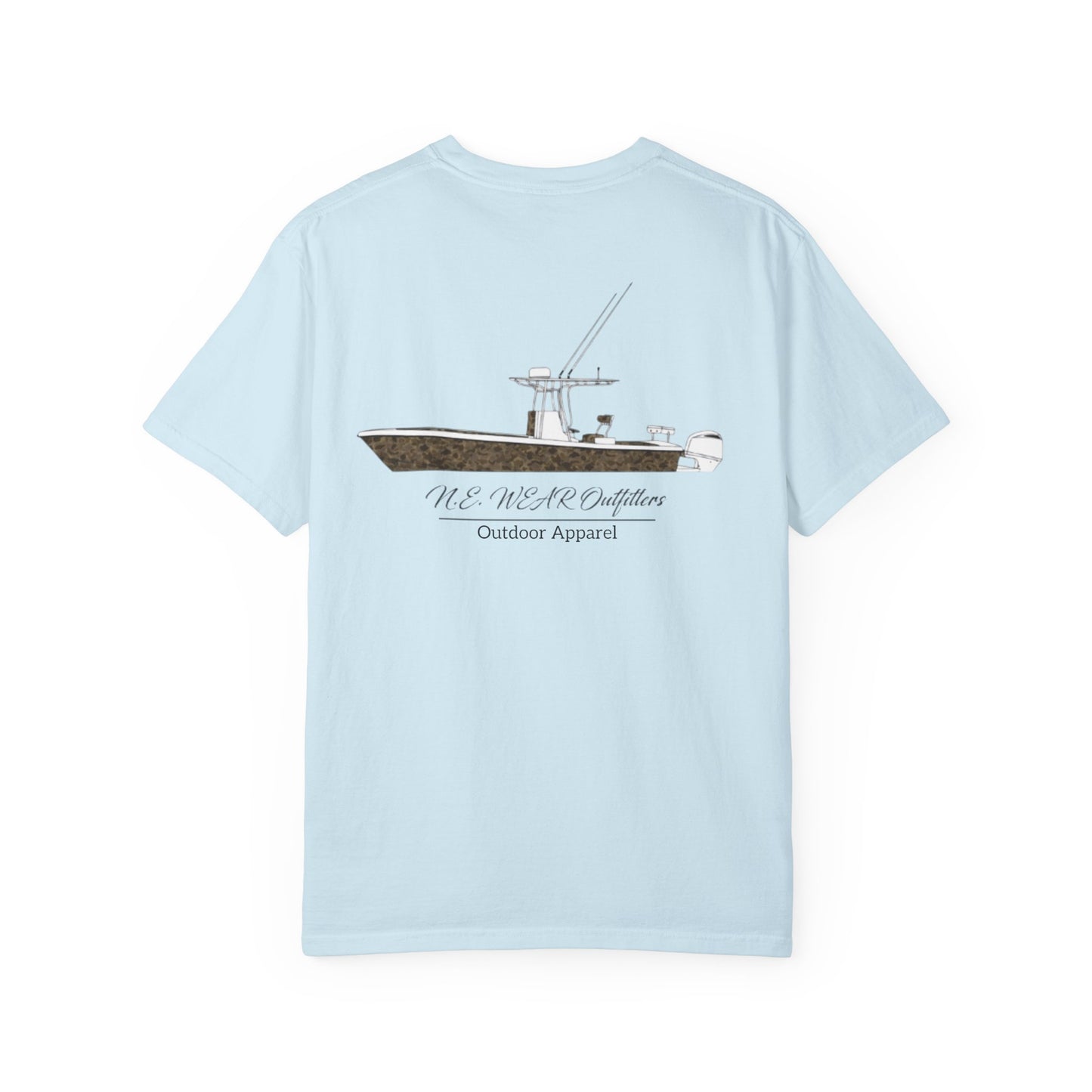 Camo boat Graphic T