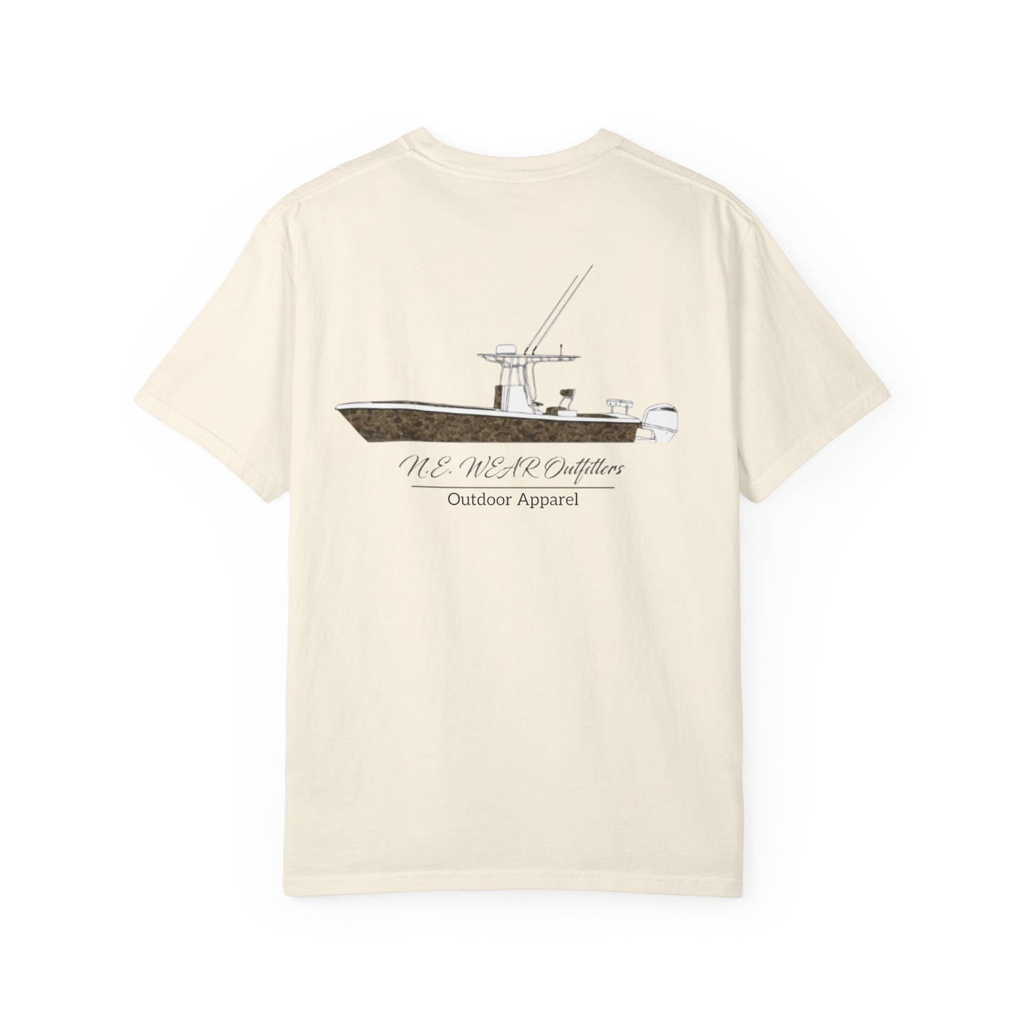 Camo boat Graphic T