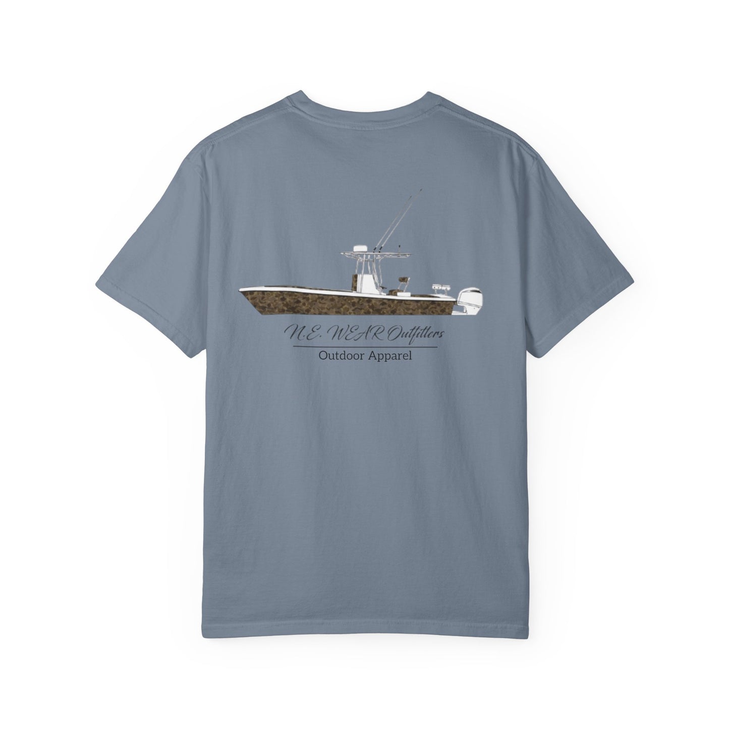 Camo boat Graphic T
